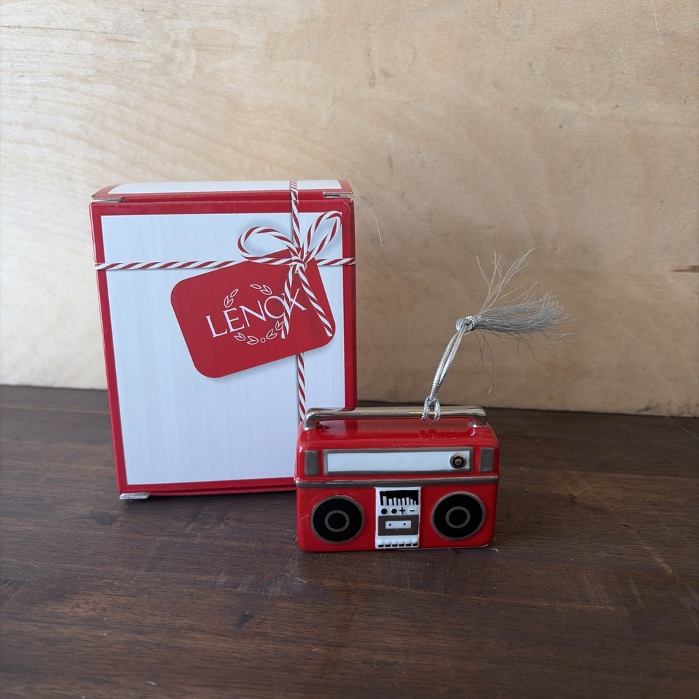 Lenox Retro Boom Box Ornament NIB